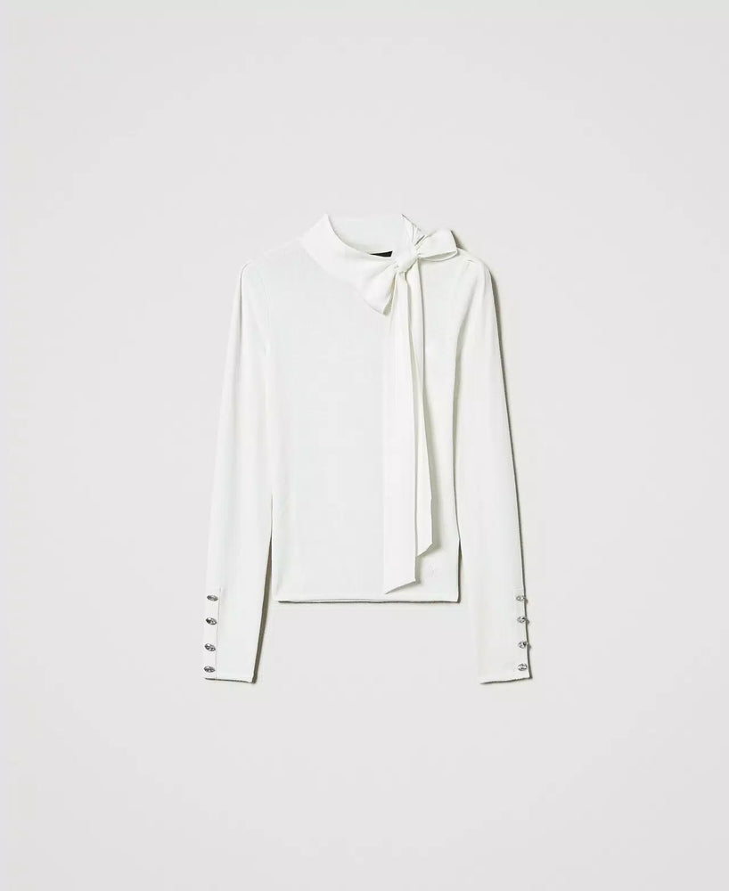 TURTLENECK WITH BOW BY TWIN SET FALL 24