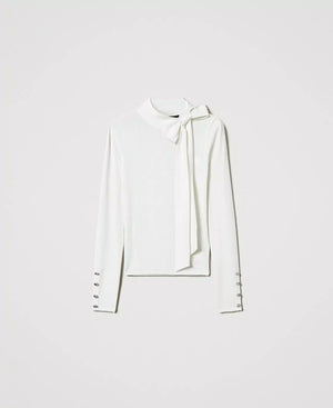 TURTLENECK WITH BOW BY TWIN SET FALL 24