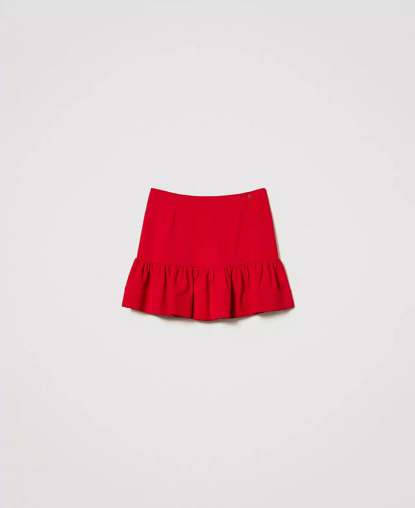 MINI SKIRT WITH FLOUNCE BY TWIN SET FALL 24