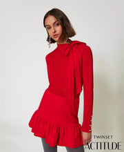MINI SKIRT WITH FLOUNCE BY TWIN SET FALL 25