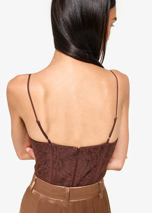 ARLETTE CORSET BODYSUIT JAVA BY CAMI NYC FALL 24