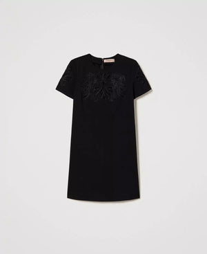SHORT DRESS WITH HAND MADE EMBROIDERY BY TWIN SET FALL 23