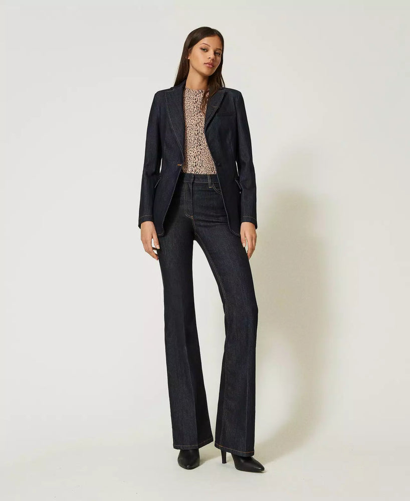 
            
                Load image into Gallery viewer, 5 POCKET FLARED JEANS BY TWIN SET FALL 23
            
        