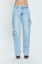 PISTOLA BOBBIE UTILITY MID RISE LOOSE STRAIGHT CARGO JEANS
