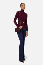 ELISABETTA FRANCHI STRAIGHT STRETCH CREPE TROUSERS