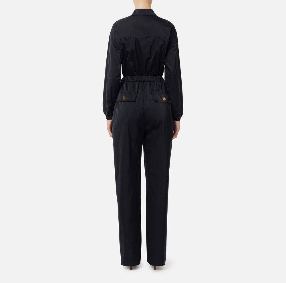 CARGO JUMPSUIT IN TECHNICAL NYLON BY ELISABETTA FRANCHI FALL 24