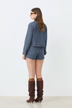SUNCOO DARYL SHORT FANTASY DENIM JACKET