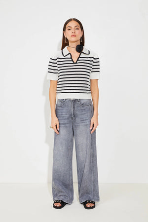 PABLONI SHORT STRIPED JUMPER BY SUNCOO FALL 25