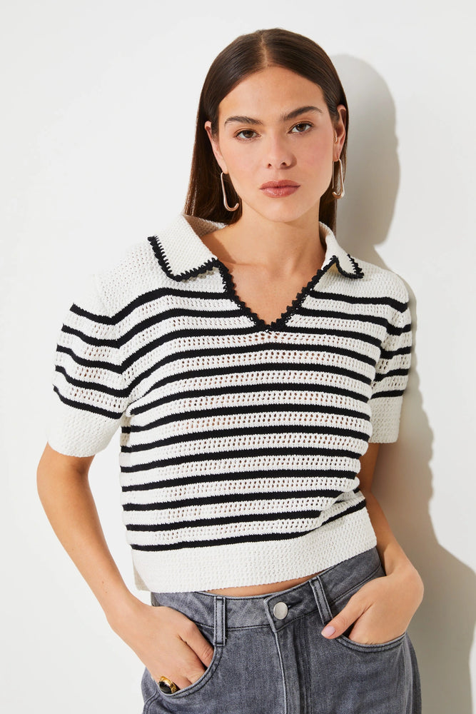 PABLONI SHORT STRIPED JUMPER BY SUNCOO FALL 25