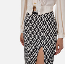 CREPE CALF LENGTH SKIRT BY ELISABETTA FRANCHI SPRING 24