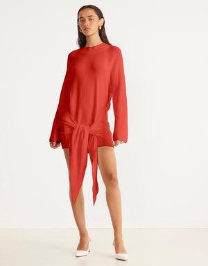 SNDYS KNITTED KNOT MINI DRESS FALL 24