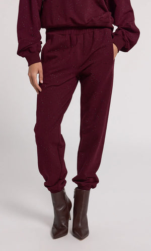 RUEL COMPACT CRYSTAL SWEATPANT FALL 24 HOLIDAY