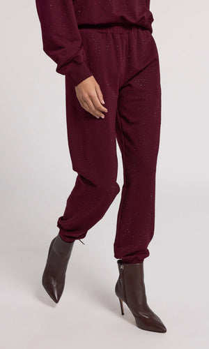 RUEL COMPACT CRYSTAL SWEATPANT FALL 24 HOLIDAY