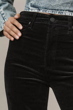 ALEXXIS HIGH RISE BOOT IN BLACK VELVET BY AG FALL 25