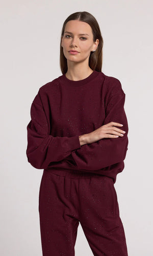 COLBY COMPACT CRYSTAL SWEATSHIRT FALL 24 HOLIDAY