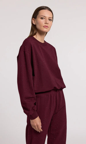 COLBY COMPACT CRYSTAL SWEATSHIRT FALL 24 HOLIDAY