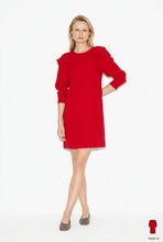 NADYA TOTO BAO DRESS IN RED