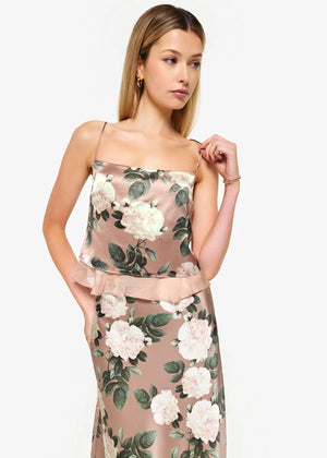 MALAGA CROPPED CAMISOLE IN GARDENIA BY CAMI NYC FALL 24