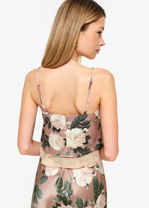 MALAGA CROPPED CAMISOLE IN GARDENIA BY CAMI NYC FALL 24