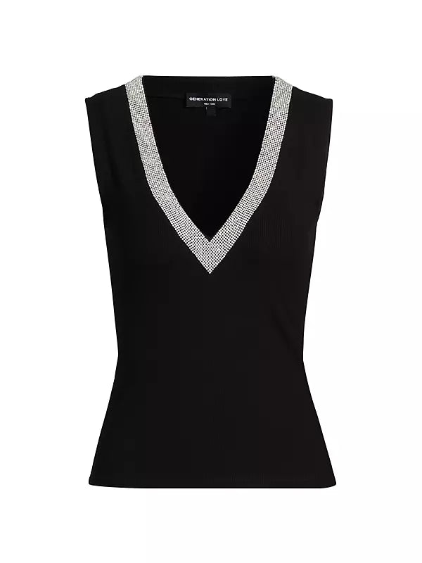 REIDA CRYSTAL RIB TANK TOP FALL 24 HOLIDAY