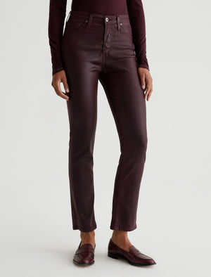 MARI LEATHERETTE SLIM STRAIGHT BY AG JEANS FALL 23 HOLIDAY