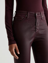 AG JEANS MARI LEATHERETTE SLIM STRAIGHT JEANS