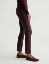 AG JEANS MARI LEATHERETTE SLIM STRAIGHT JEANS