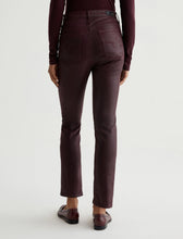 AG JEANS MARI LEATHERETTE SLIM STRAIGHT JEANS