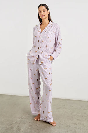 LUNA ROSE STRIPED CATS PYJAMAS FALL 24 HOLIDAY