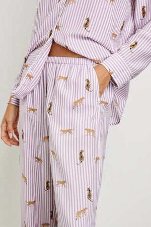 LUNA ROSE STRIPED CATS PYJAMAS FALL 24 HOLIDAY