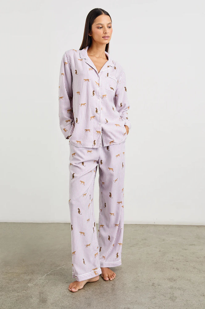 LUNA ROSE STRIPED CATS PYJAMAS FALL 24 HOLIDAY