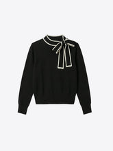 VILAGALLO BLACK AND CREAM BOW JERSEY