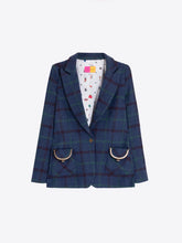 VILAGALLO BLUE/GREEN PLAID BLAZER