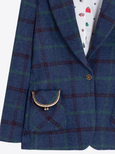 VILAGALLO BLUE/GREEN PLAID BLAZER