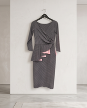 CHIARA BONI ARIANE PINSTRIPE DRESS