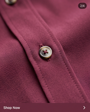 CAMICETTA SNOB BREZZA SHIRT IN BURGUNDY