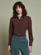 CAMICETTA SNOB BREZZA SHIRT IN BURGUNDY