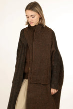 HIGH COLLAR ASYMMETRICAL KNIT CAPE COAT HOLIDAY 25