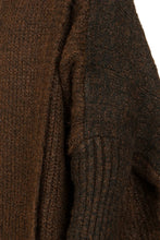HIGH COLLAR ASYMMETRICAL KNIT CAPE COAT HOLIDAY 25