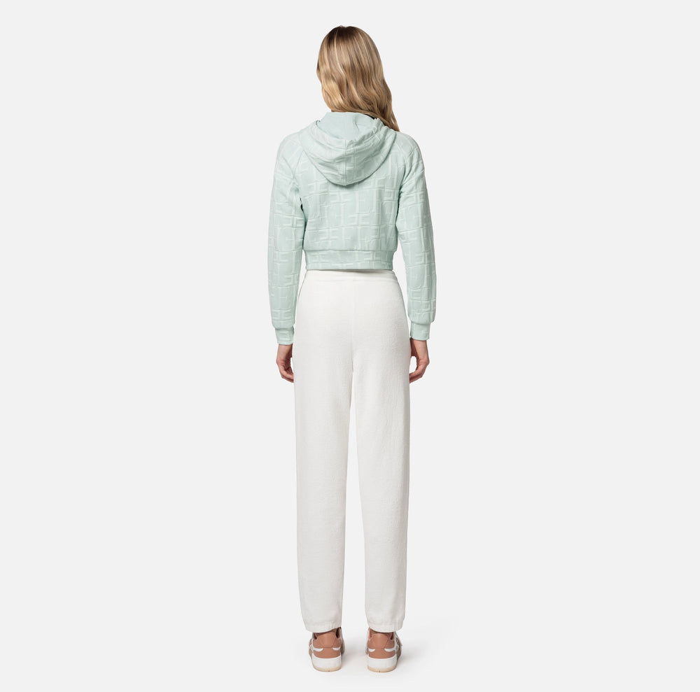 JACQUARD COTTON SWEATSHIRT BY ELISABETTA FRANCHI SPRING 24