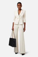ELISABETTA FRANCHI DOUBLE BREASTED CREPE BLAZER