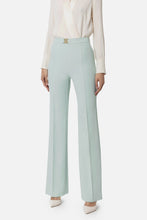 ELISABETTA FRANCHI STRETCH CREPE PALAZZO TROUSERS