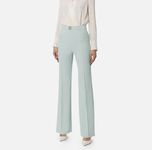 STRETCH CREPE PALAZZO TROUSERS BY ELISABETTA FRANCHI SPRING 24