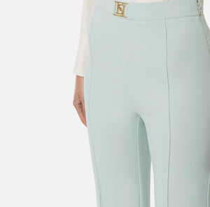 STRETCH CREPE PALAZZO TROUSERS BY ELISABETTA FRANCHI SPRING 24