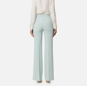 STRETCH CREPE PALAZZO TROUSERS BY ELISABETTA FRANCHI SPRING 24