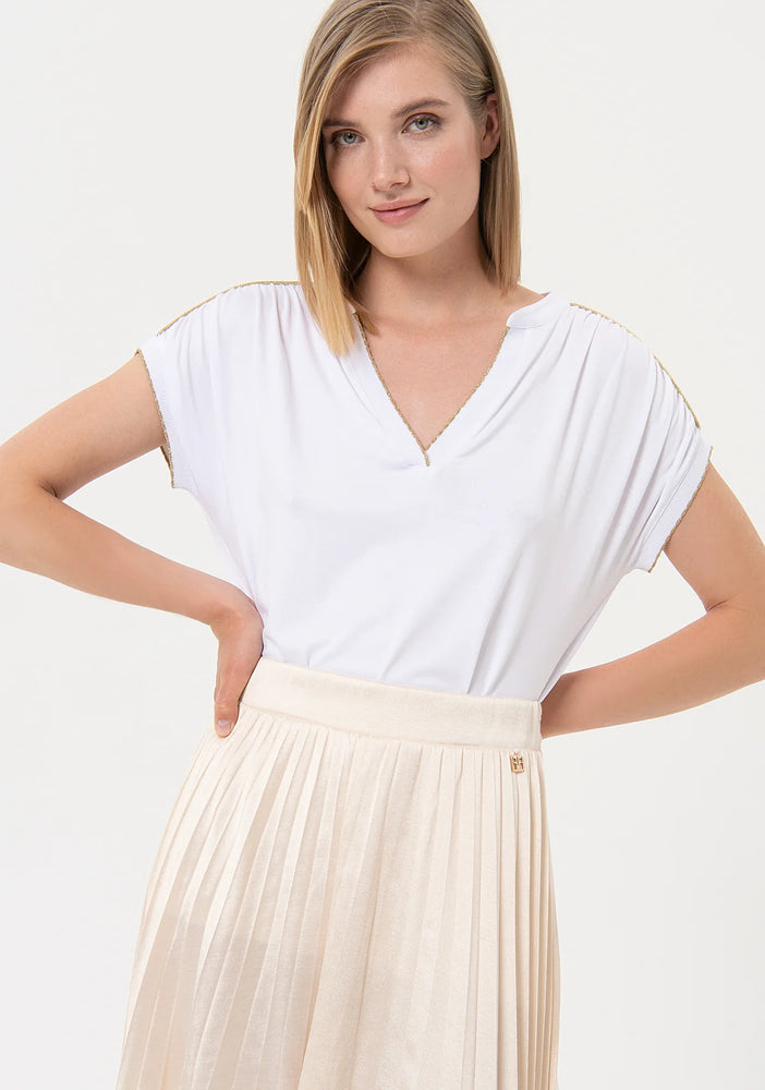 MIDI PLEATED WIDE SKIRT BY FRACOMINA SPRING 24