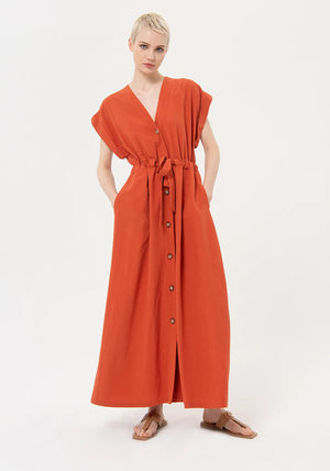 TENCEL LONG DRESS BY FRACOMINA SPRING 24