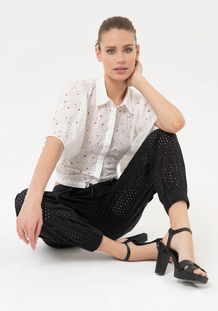 CARGO LACE PANT BY FRACOMINA SPRING 24