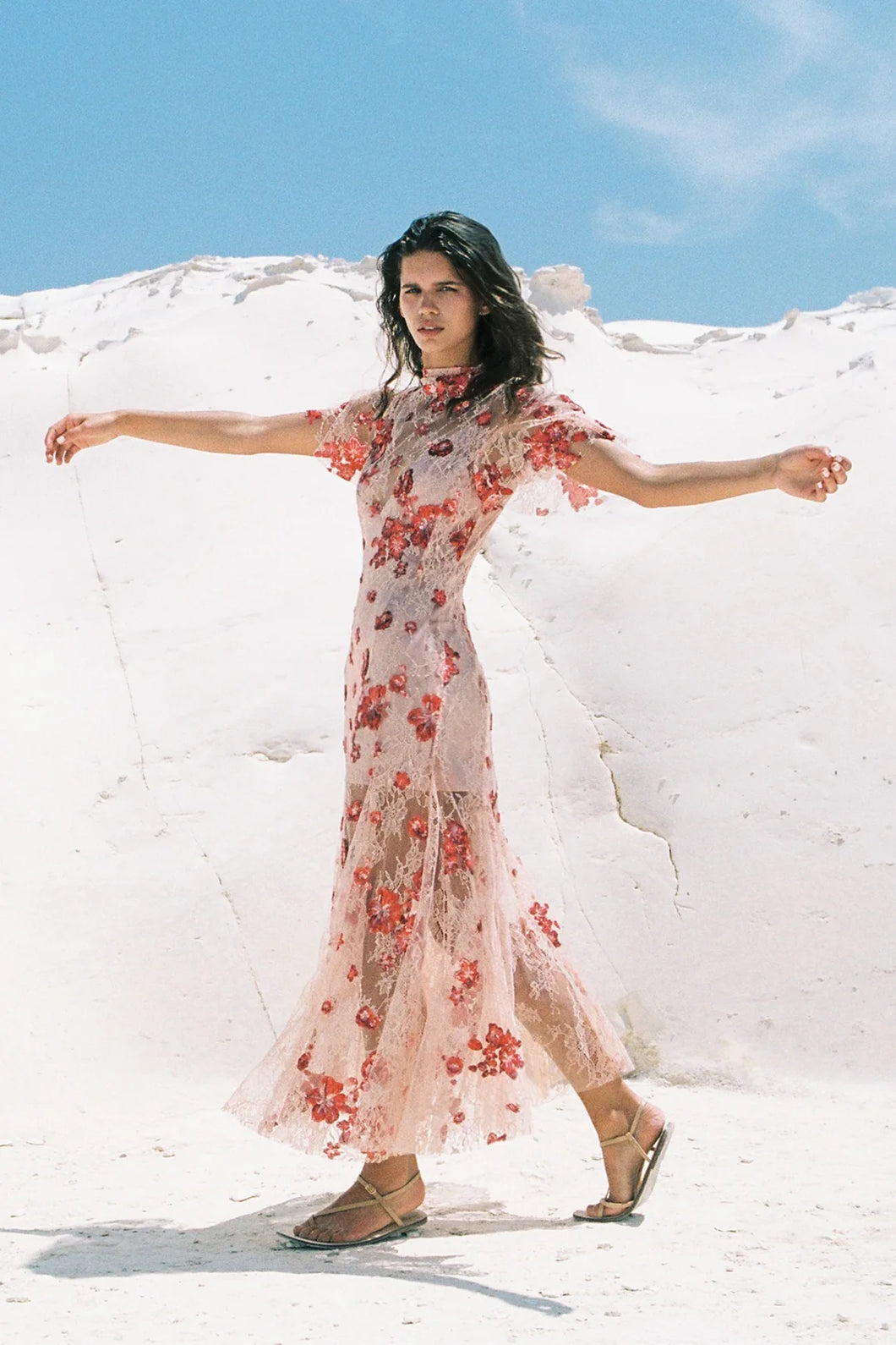 WANDA DRESS IN PINK/RED BY SABINA MUSAYEV FALL 25 – Boutique Rococo