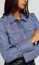 GENERATION LOVE ALLURE STRIPED POPLIN SHIRT